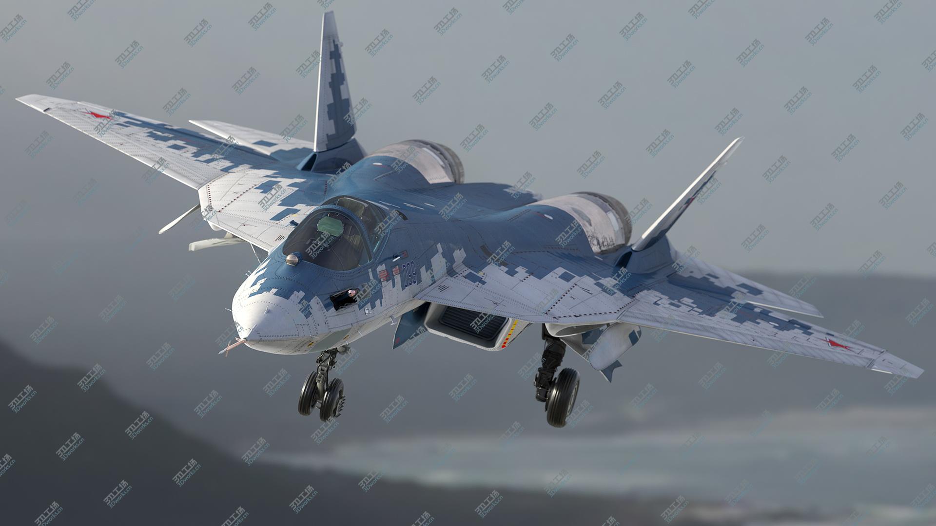 images/goods_img/20210313/SU 57 Stealth Jet Fighter Pixel Camouflage 3D/5.jpg